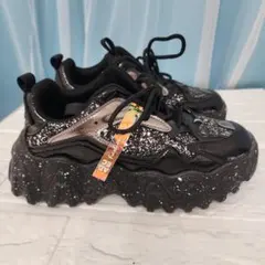 【超メルカリ市】VOGUES スパークル厚底スニーカー24.5