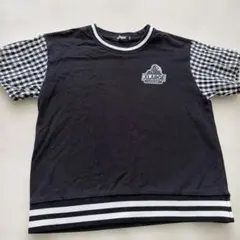 XLARGE ⭐︎キッズ Tシャツ110cmブラック チェック柄