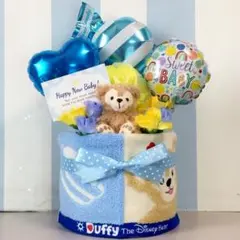 ☆出産祝いに大人気！ダッフィー豪華おむつケーキ 男の子 - メルカリ