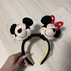 香港 ディズニー カスタム ミッキー ミニー 耳付きカチューシャ