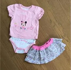 【未使用】BREEZE Tシャツ風ロンパース&スカートセット