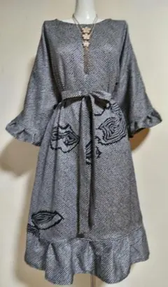 1466着物リメイクチュニック＆ワンピース