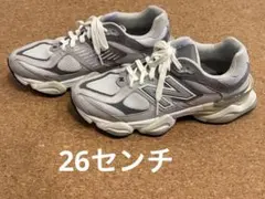 New Balance 9060スニーカー グレー/ホワイト26センチ