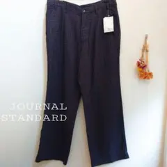 【値下げ】【未着用】ジャーナルスタンダード　チェックコットンパンツ