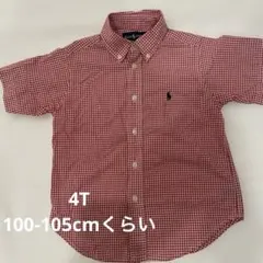 Ralph Lauren 半袖チェックシャツ 4T