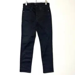 ユニクロ JEANS ハイライズ スキニー 黒デニム バイト S 相当 Y