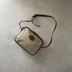 バーバリー キャンバス レザー ショルダーバッグ ベージュ ブラウン ホースロゴ