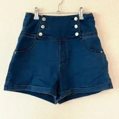 Heather デニム ショートパンツ ハイウエスト