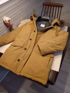 コーエン フード付き　ブラウン　モッズコート　アウター　ダウンジャケット