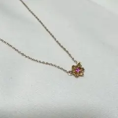konron ロータス　ルビー　K10 ネックレスのサムネイル
