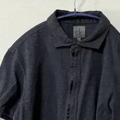 カルバンクライン 半袖シャツ ハーフジップ Mサイズ