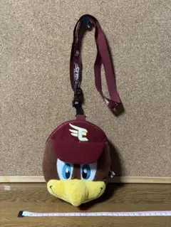 楽天鳥型ポーチ 赤茶色 Eマーク付き
