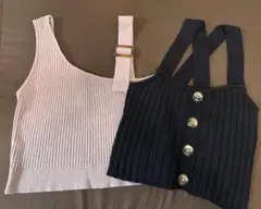INGNI イング ニット ベスト ビスチェ　サイズM 2点セット