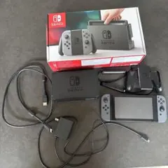 Nintendo Switch 本体 グレー ソフト2本付き - メルカリ