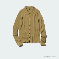 uniqlo メリノリブポロカーディガン