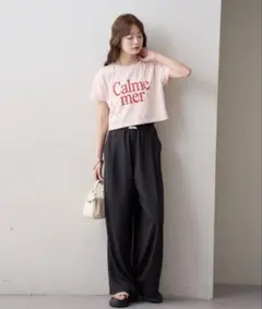 【mystic】フリルイージーパンツ スラックス