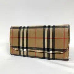 バーバリー チェック柄 長財布