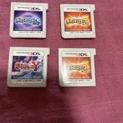 任天堂　3DSソフト　ポケットモンスター　ムーン1 サン2 Y1 4個セット