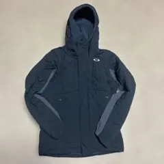 Oakley ネイビー キルティングジャケット フード付き