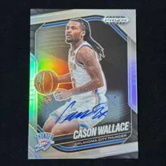 Cason Wallace Prizm Black Silver Auto 直筆