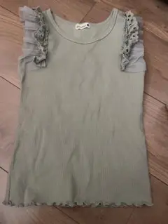 banshes フリル付きノースリーブ 120サイズ グリーン