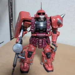 HG シャア専用ザクII 本体 ガンプラ 彩色済完成品のサムネイル