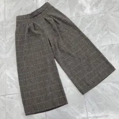 SUNFLOWER EIGHT チェック柄 ワイドパンツ グレー Mサイズ