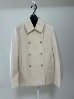 新品 Drawer ドゥロワー スラブダブルボタンコート ダブルジャケット 36