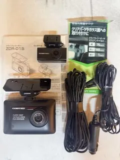 ⭐︎動作保証⭐︎ZDR055 コムテック前後ドラレコ ケーブルSDカード付属
