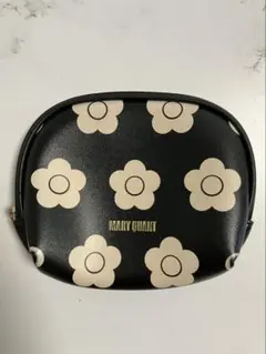 MARY QUANT デイジー柄 ポーチ ブラック