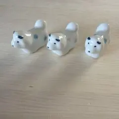 犬 置き物 箸置き 陶器製 3個セット