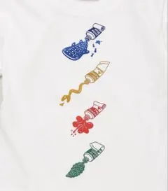 【新品・未使用】HABUBOX キッズTシャツ 絵の具デザイン 130サイズのサムネイル