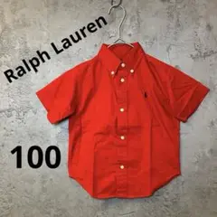 Ralph Lauren ラルフローレン　子ども服　半袖　シャツ　赤　100