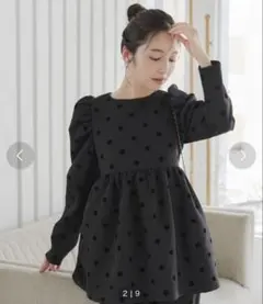 フロッキードット シャツ