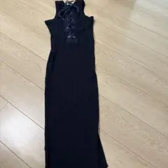 ✨美品✨sacai ニット ドッキング プリーツワンピース Vネック ✨美品✨sacai ニット ドッキング プリーツワンピース Vネック