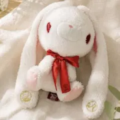 汎用うさぎ テディバニー ぬいぐるみ チャックスGP ホワイト　ラメ　リボン
