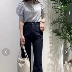 Maisonnua/クラッシーベルトペプラムトップスデニムセット - メルカリ