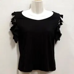 マーリエパーエフデ リボン＆フリルスリーブカットソー 半袖カットソーのサムネイル