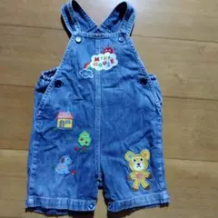 デニム ロンパース