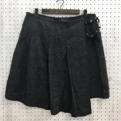 Y2K デッド品 EASTBOY ベルテッド ランダムプリーツ 巻きスカートのサムネイル