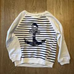 Zara Girls ストライプ柄長袖カットソー 5/6