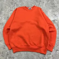 Lee　USA製　無地　ブランク　ヘビーウェイト　スウェット　古着　オレンジ　M