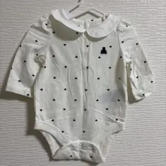 《GAP》ハート柄ロンパース（ホワイト）50