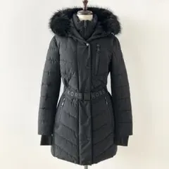 希少✨マイケルコース ロングダウンコート ネイビー Aライン Mサイズ Amazon | Michael Kors Women's Down Coat (Small, Black