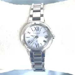 美品❣CITIZEN xCハッピーフライト　シルバーフェイス　H060 稼働のサムネイル