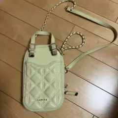 訳あり randa 黄色 スマホ ポシェット バッグ