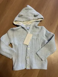 値下 新品 ラルフローレン 耳 フード カーディガン 90 24M