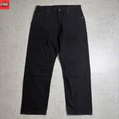 1066古着90s Wranglerブラックデニムパンツフェード38×30雰囲気