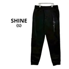 y1651 シーイン 裏起毛 黒 スウェット ロゴ カジュアル おしゃれ 《S》