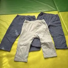 ユニクロ　7部丈　ボトムス　110cm 3枚セット